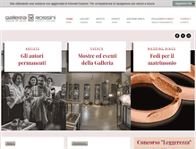 Tablet Screenshot of galleriarossini.com